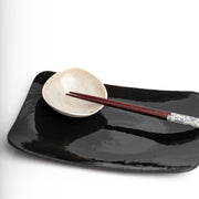     Handmade porcelain mini bowl with pearlescent glazed interio
