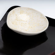     Handmade porcelain mini bowl with pearlescent glazed interio