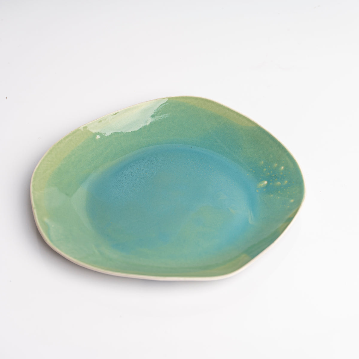 Vajilla de cerámica de platos de papel (juego de cuenco, plato de postre y plato principal)
