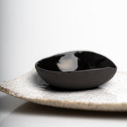     Small handcrafted stoneware bowl for salt, soy sauce or olive oil.