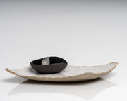     Small handcrafted stoneware bowl for salt, soy sauce or olive oil.