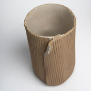 Handmade Short Corrugated Vase