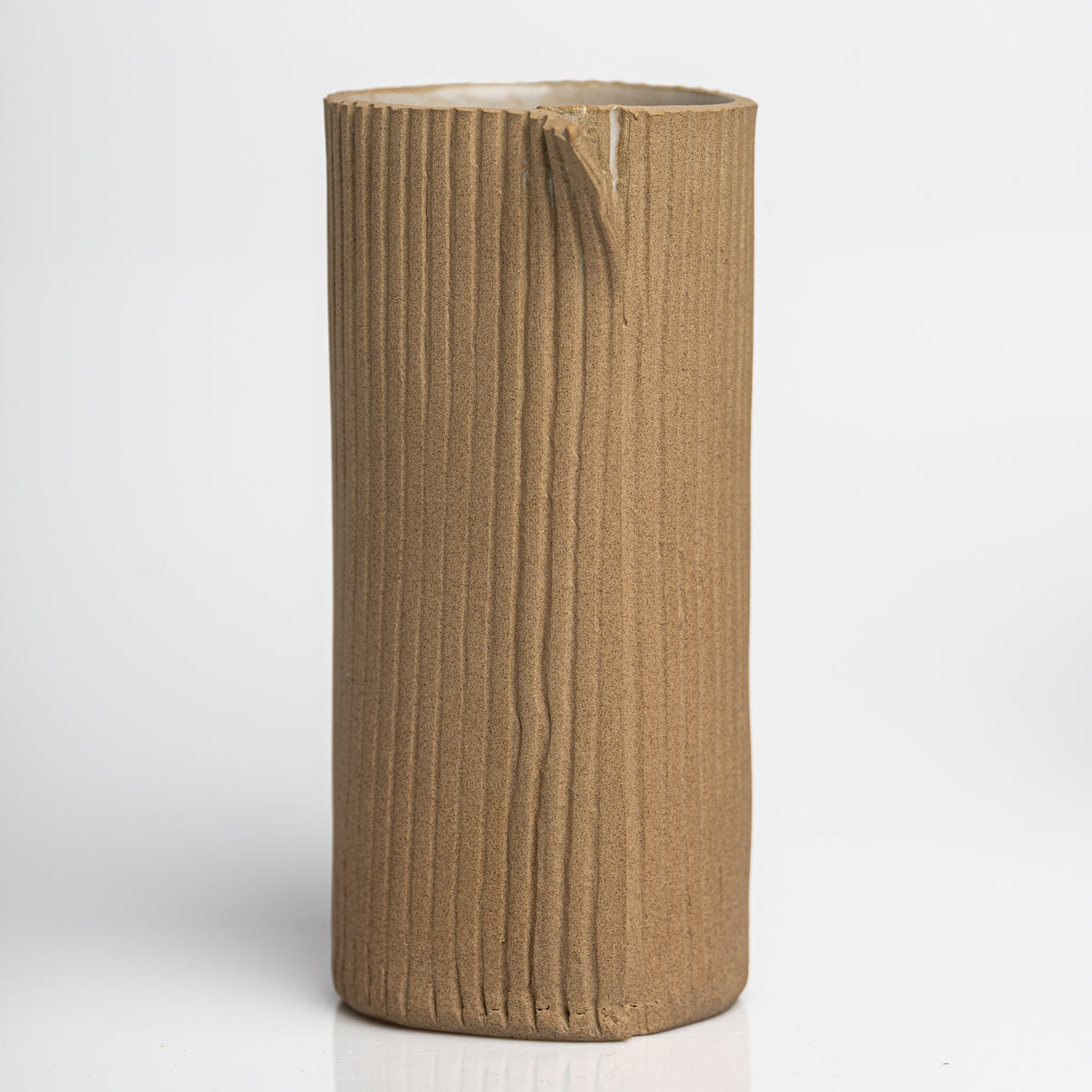 Handmade Corrugated Tall Vase