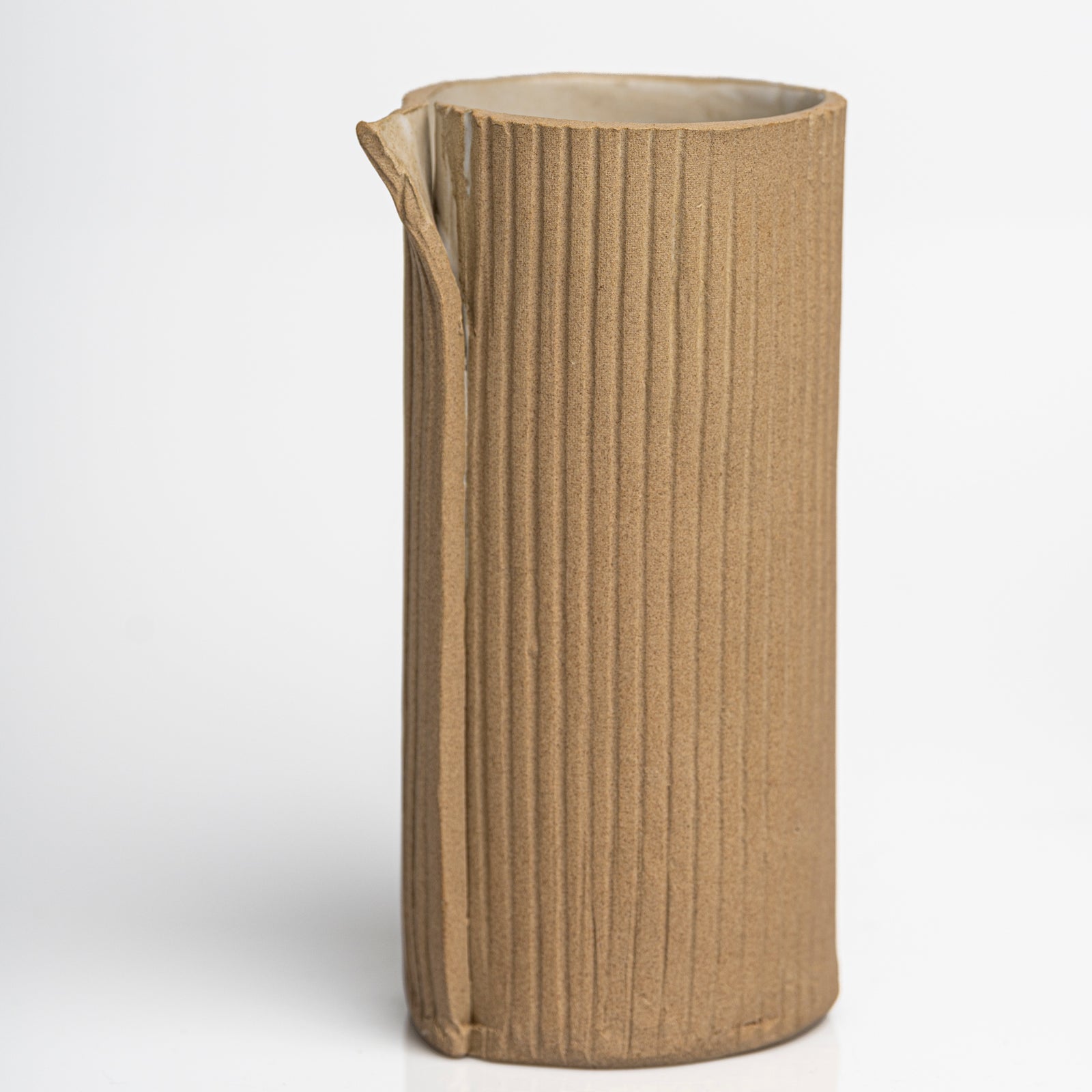 Handmade Corrugated Tall Vase