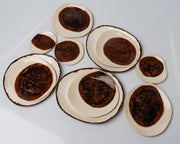Vajilla de cerámica de platos de papel (juego de cuenco, plato de postre y plato principal)