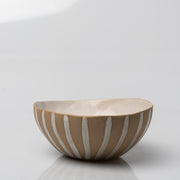 Striped large Salad Bowl