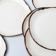 Vajilla de cerámica de platos de papel (juego de cuenco, plato de postre y plato principal)
