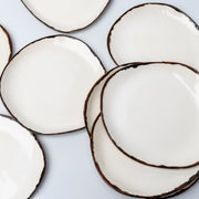 Vajilla de cerámica de platos de papel (juego de cuenco, plato de postre y plato principal)