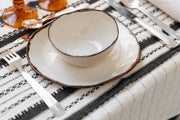 Vajilla de cerámica de platos de papel (juego de cuenco, plato de postre y plato principal)